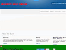 Tablet Screenshot of hillcrestbiblechurch.net